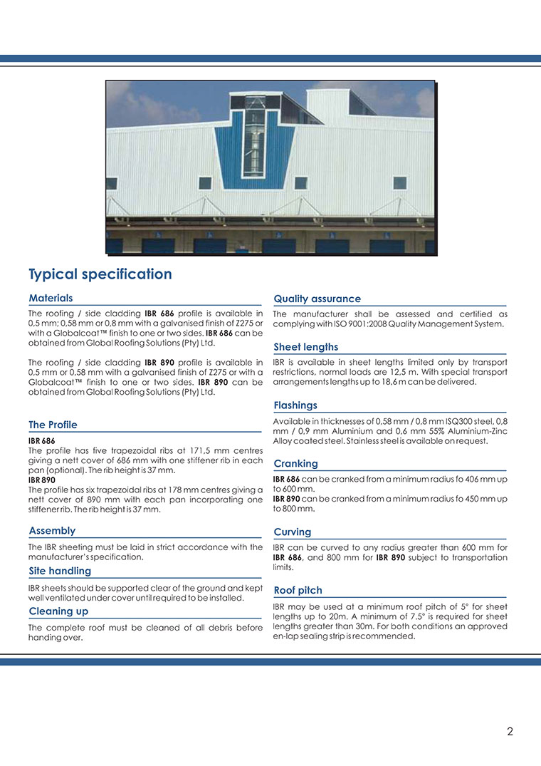 IBR profile Roll Forming Machine