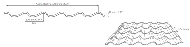 Glazed tile roof roll forming machine 